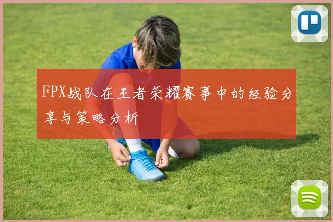 FPX战队在王者荣耀赛事中的经验分享与策略分析