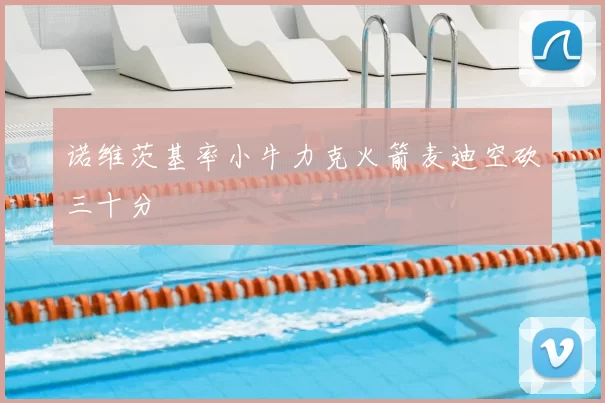 诺维茨基率小牛力克火箭麦迪空砍三十分