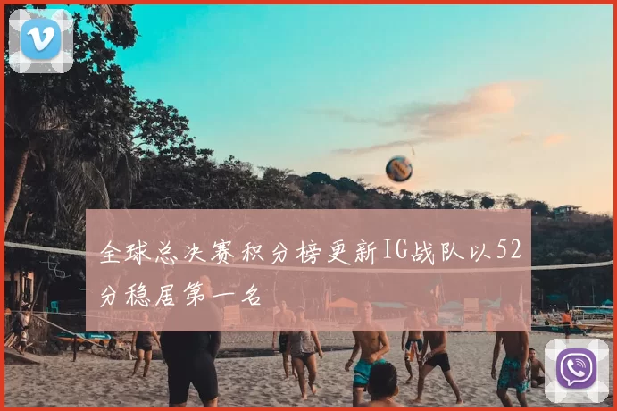 全球总决赛积分榜更新IG战队以52分稳居第一名