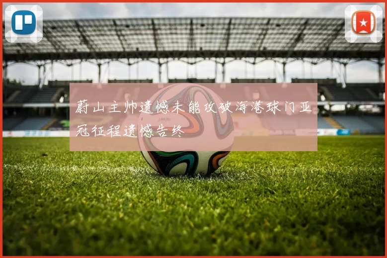 蔚山主帅遗憾未能攻破海港球门亚冠征程遗憾告终